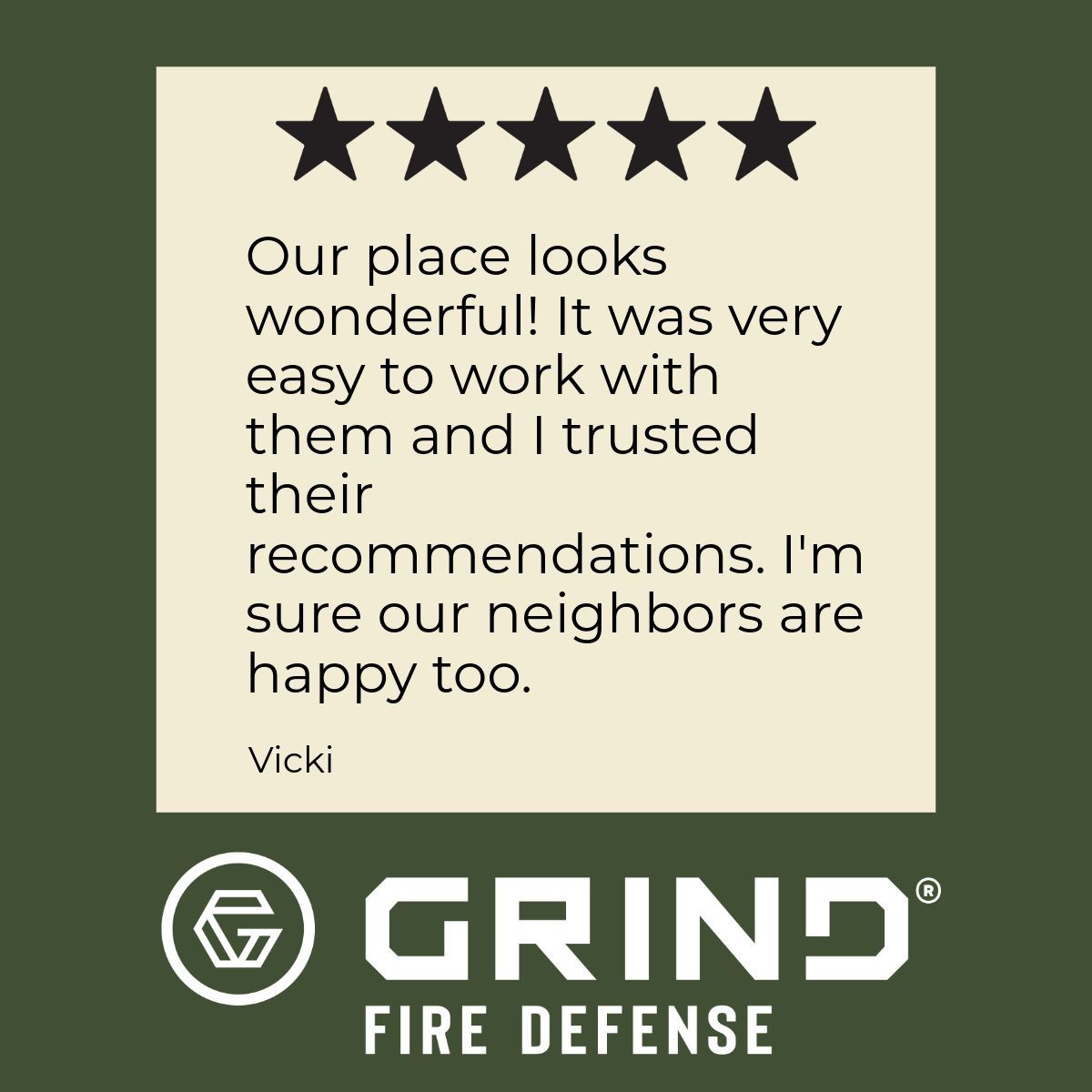 Testimonial from Vicki: 