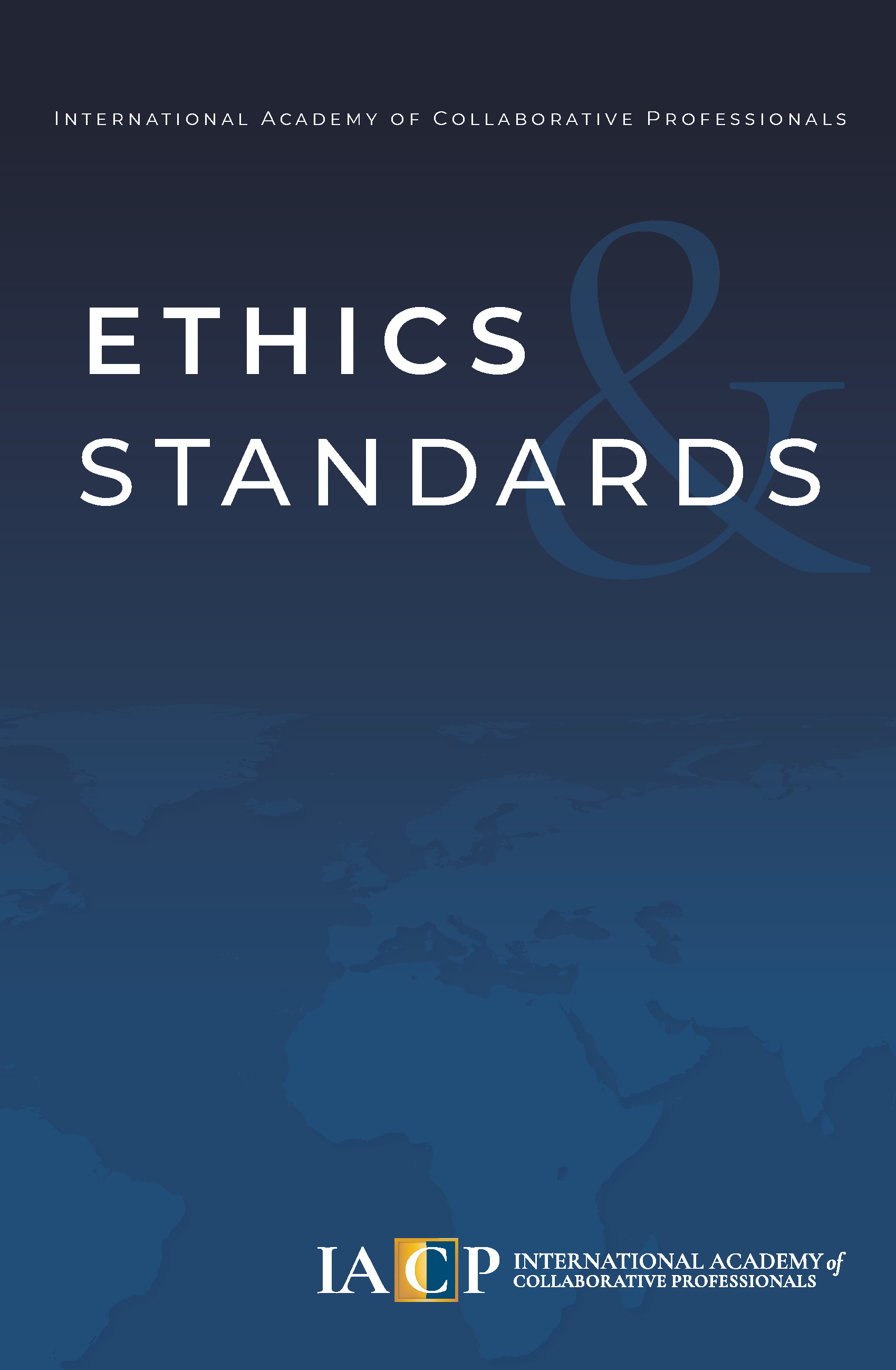 The cover of a book titled standards and ethics