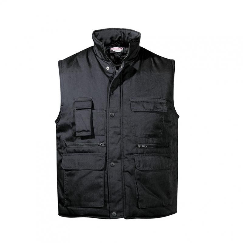 FAGEO γιλέκο με επένδυση 00060 — Black (Athens business clothing)
