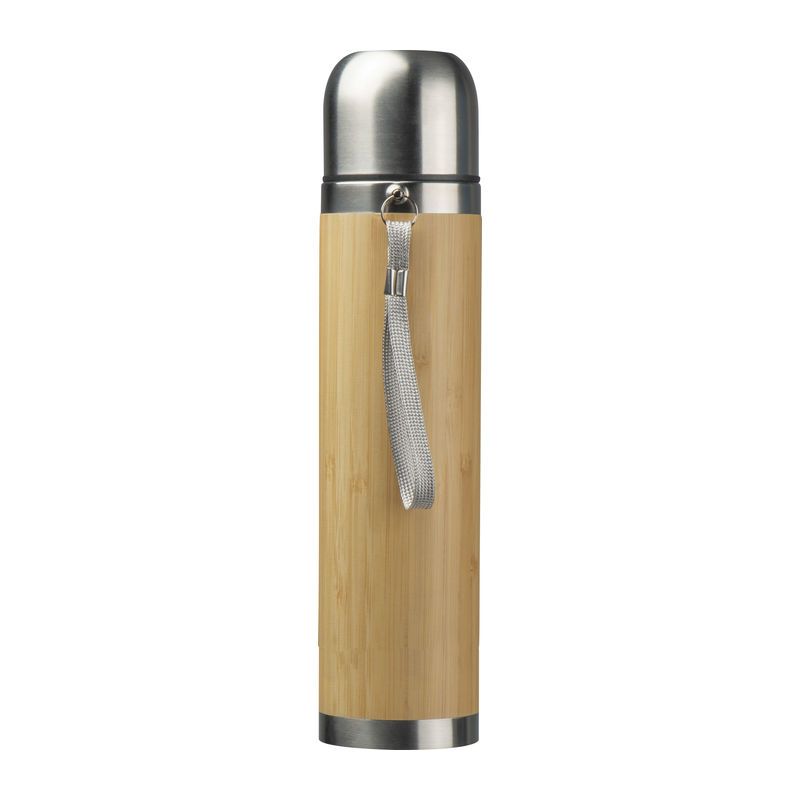 Drinking Bottle Florenville 500ml – θερμός με bamboo και ενσωματωμένη κούπα
