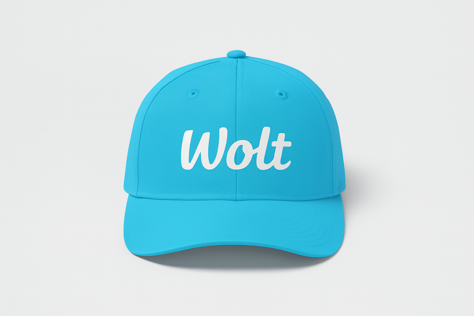 Custom καπέλα WOLT με εταιρικό λογότυπο και screen printing - Stampa Promotion case study 