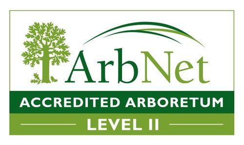 The logo for arbnet accredited arboretum level ii