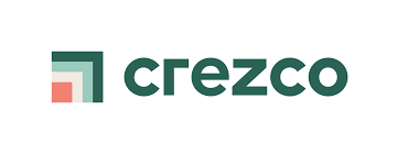 A logo for a company called crezco on a white background.