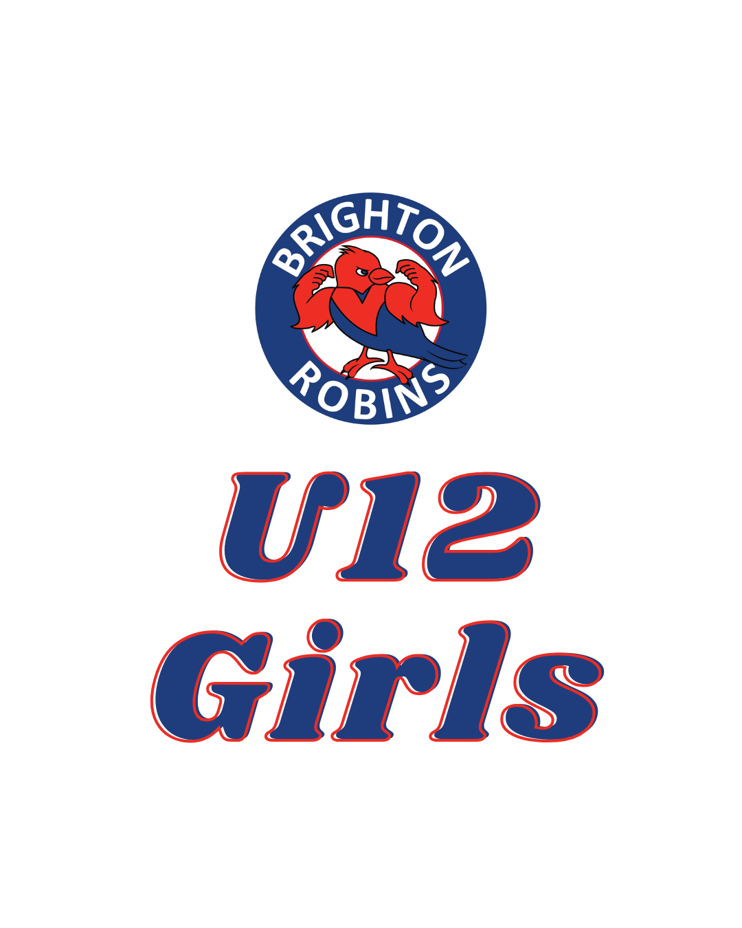 Brighton Robins logo above dark blue text reading 