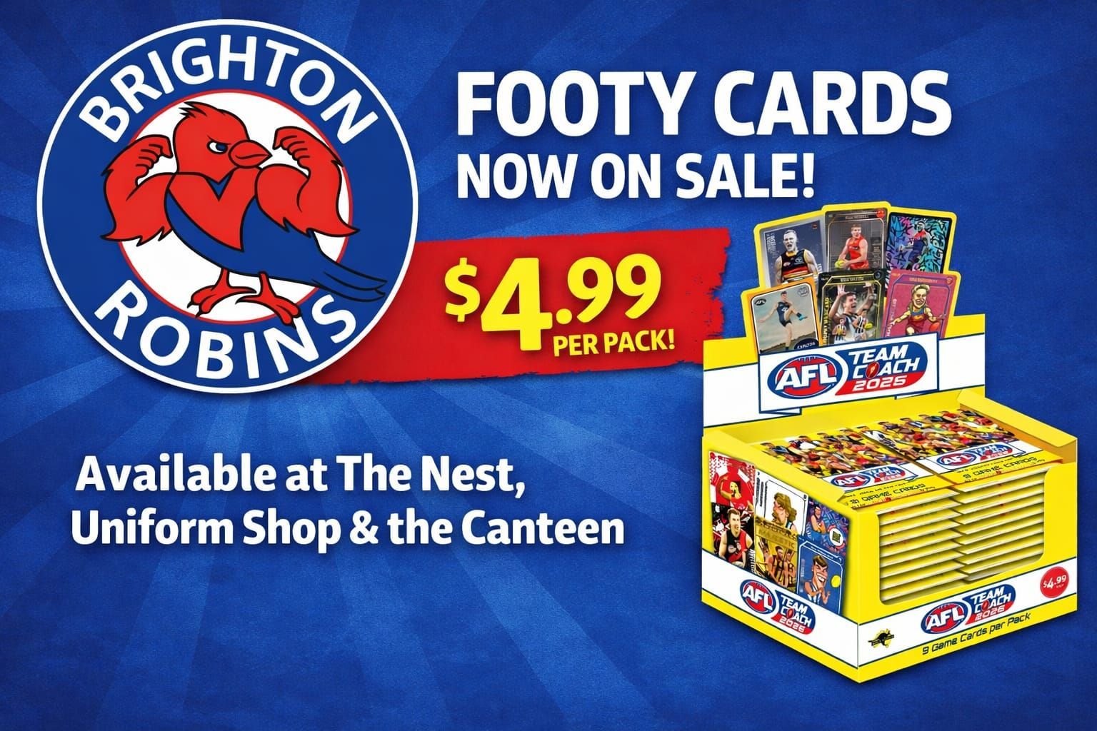 Toyota Raffle
https://toyotagoodforfooty.raffletix.com.au/brightonjfc