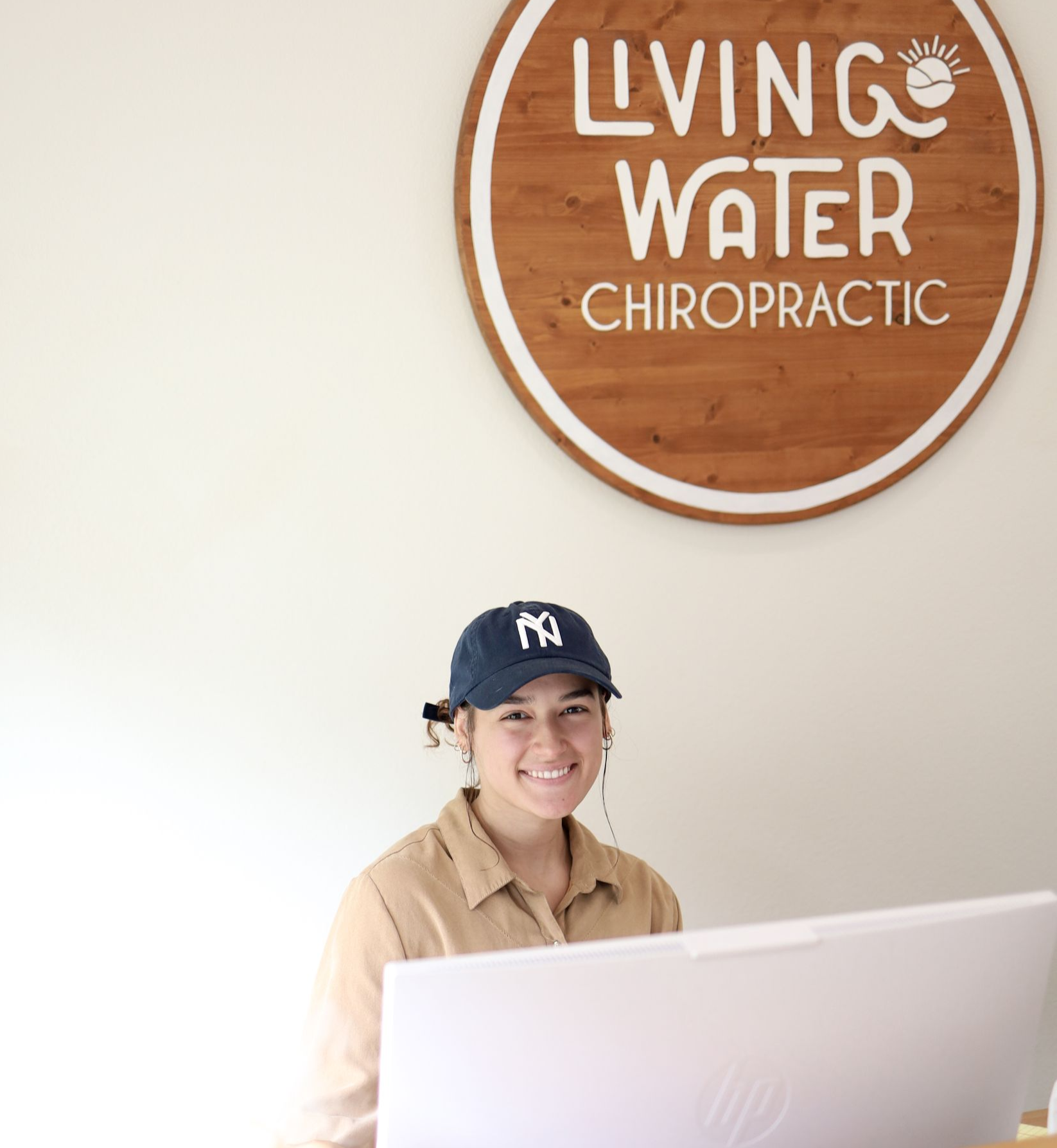 The front desk at Living Water Chiropractic