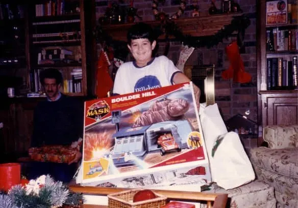 Mask Boulder hill playset a kid got for Christmas in the 1980s