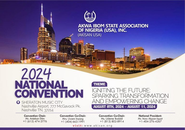 A poster for the 2024 National Convention of AKISAN USA