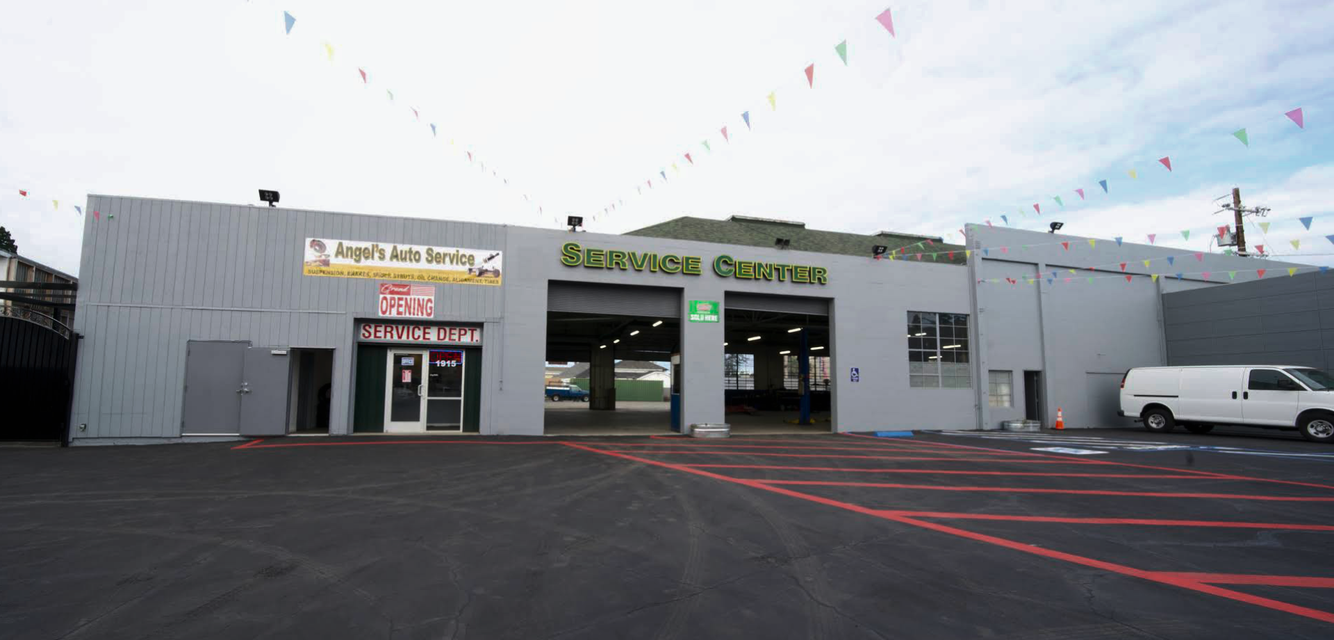 Our building located in San Leandro, CA | Angel’s Automotive Center