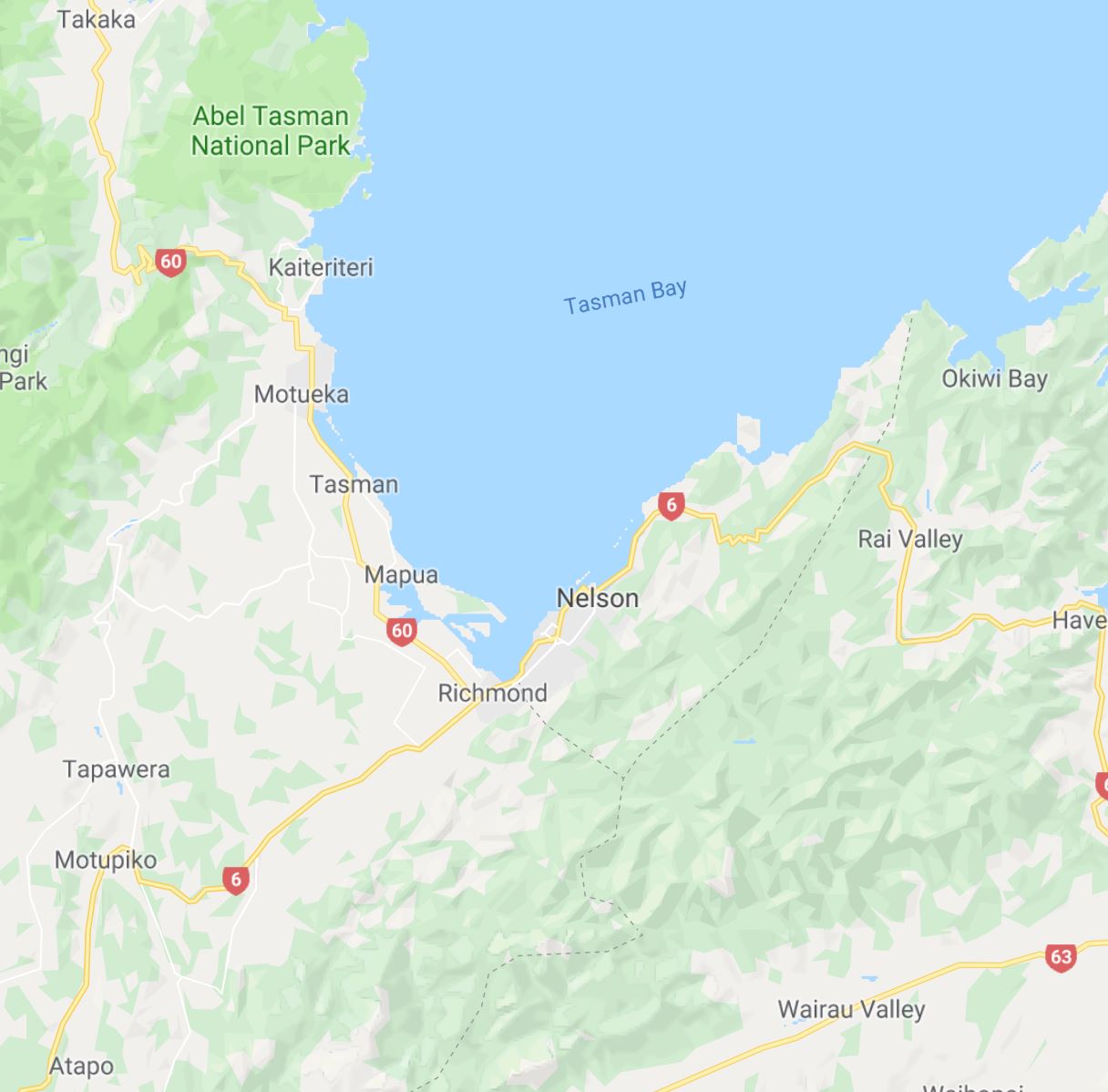 Nelson Richmond Motueka Takaka Motupiko