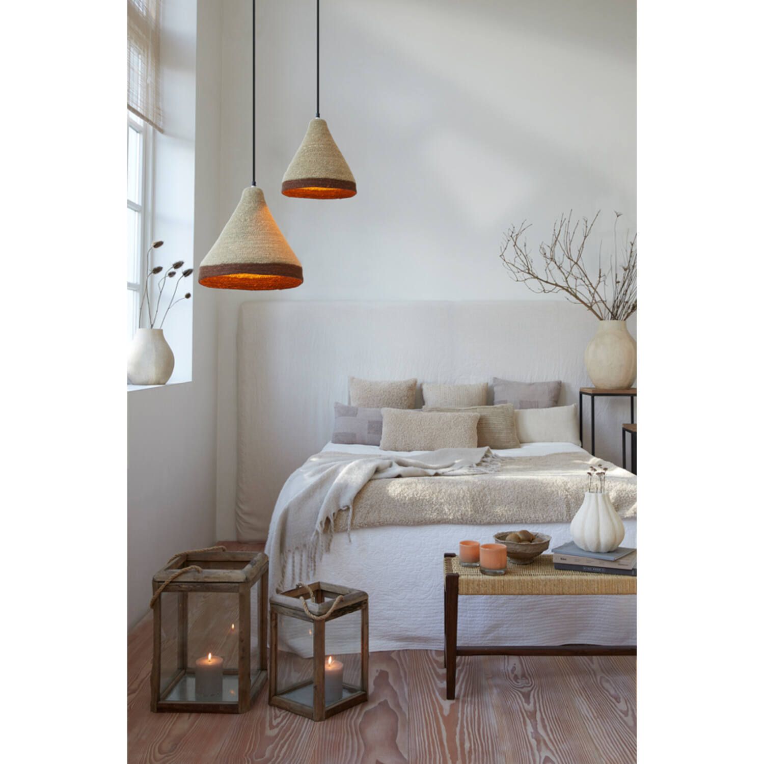 Light & Living Plaid 152x127 cm BODI wit