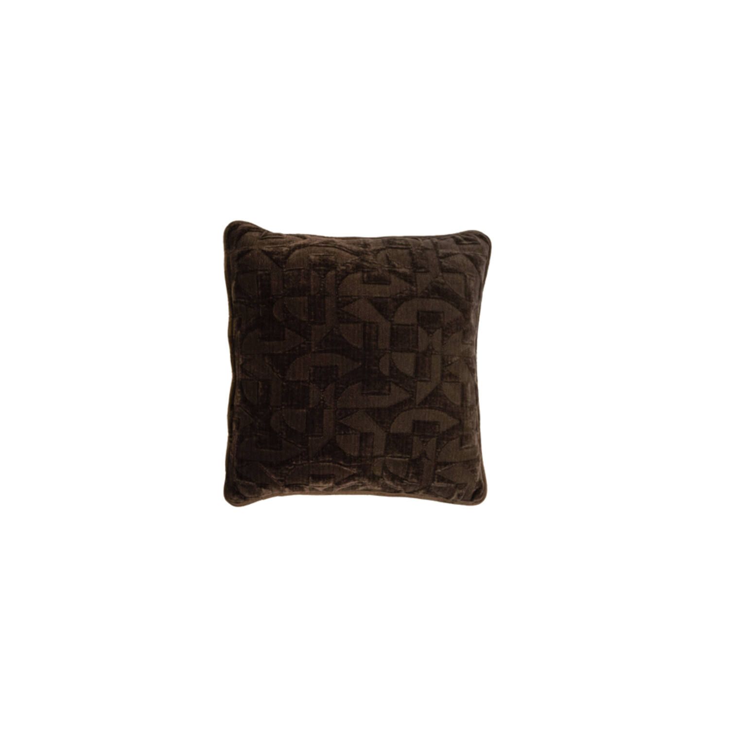 Light & Living Cushion 43x43 cm HATO dark brown