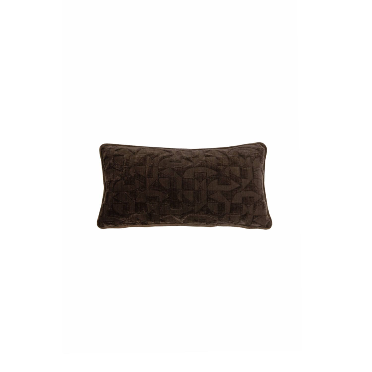 Light & Living Cushion 60x30 cm HATO dark brown