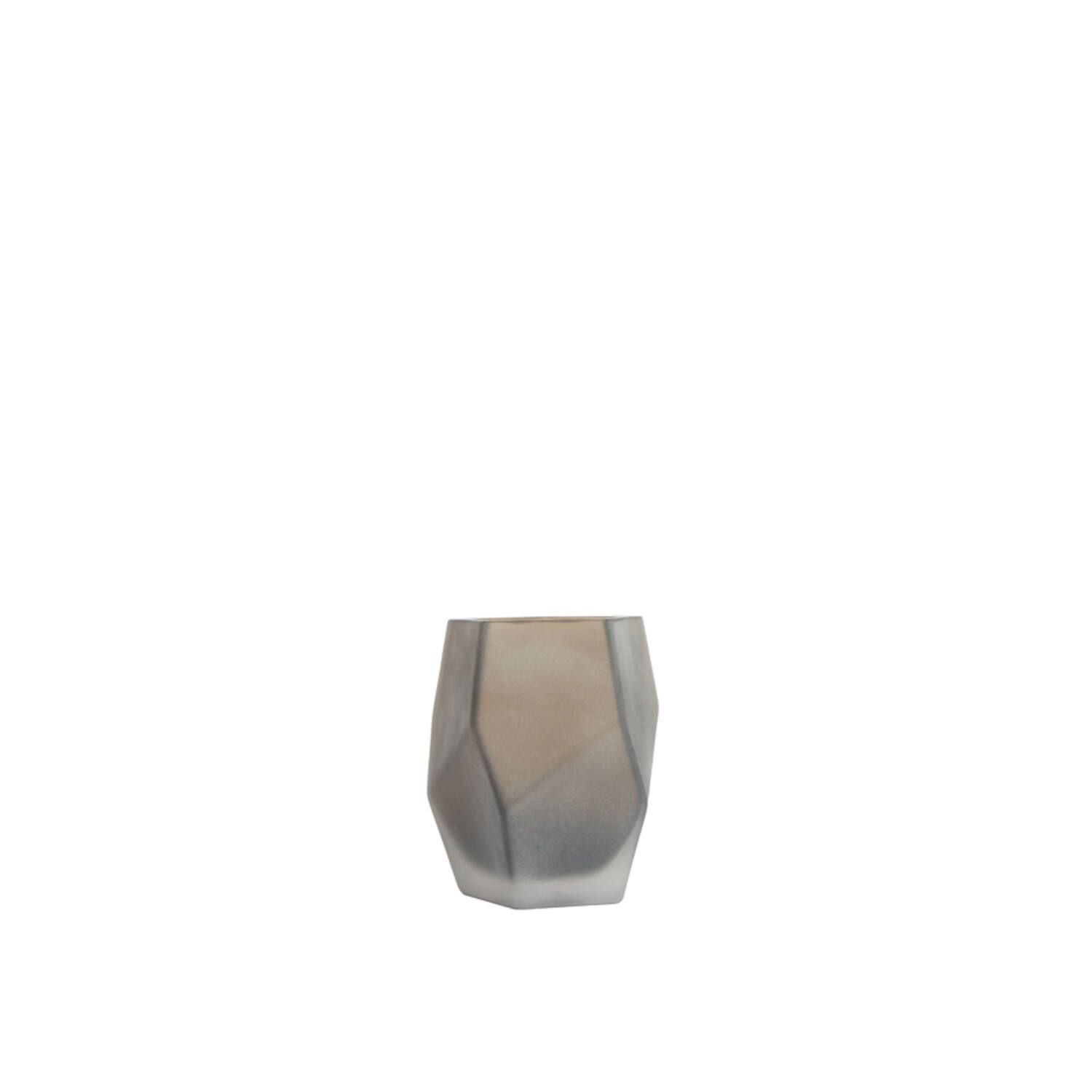 Light & Living Tealight Ø8x10 cm NOBLE glass matt dark brown