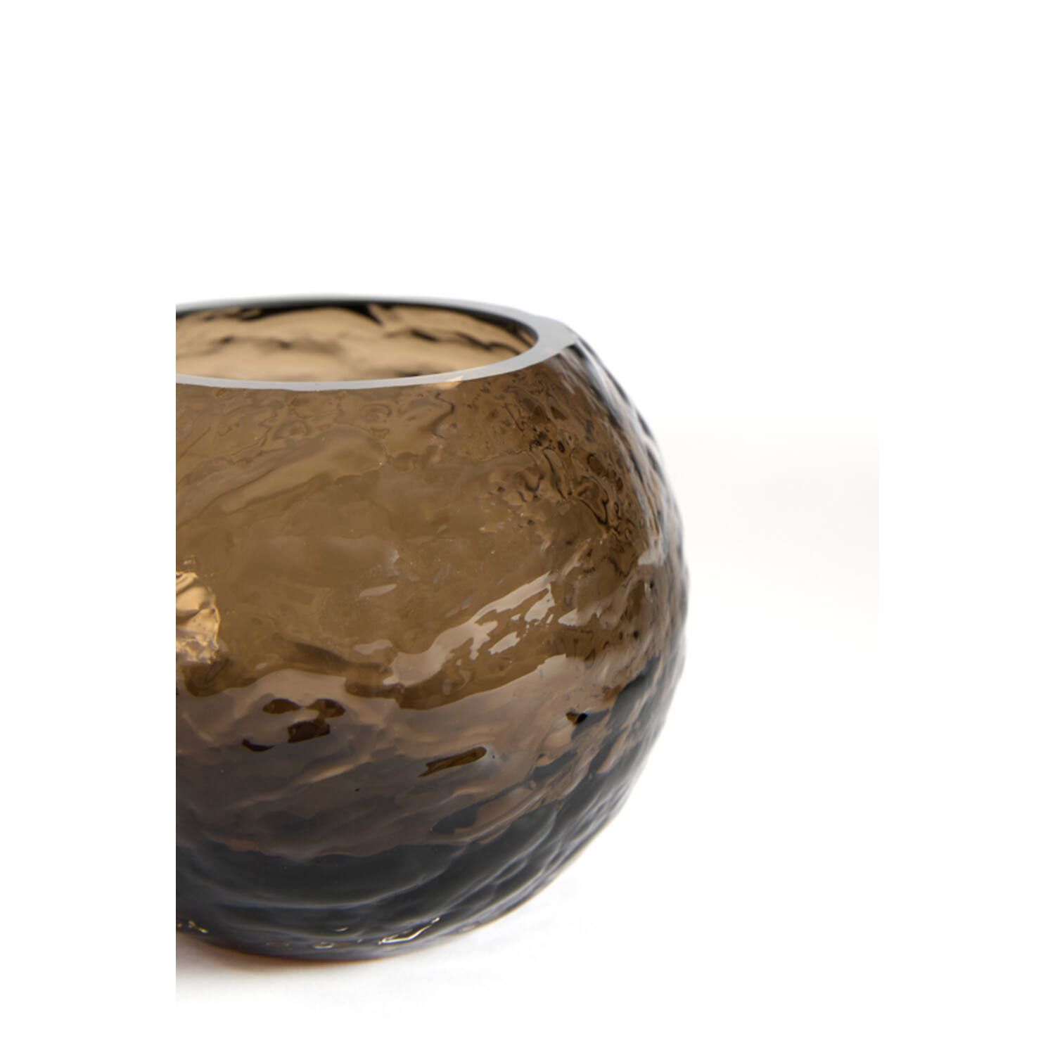 Light & Living Tealight Ø10x8 cm ECLAT glass dark brown