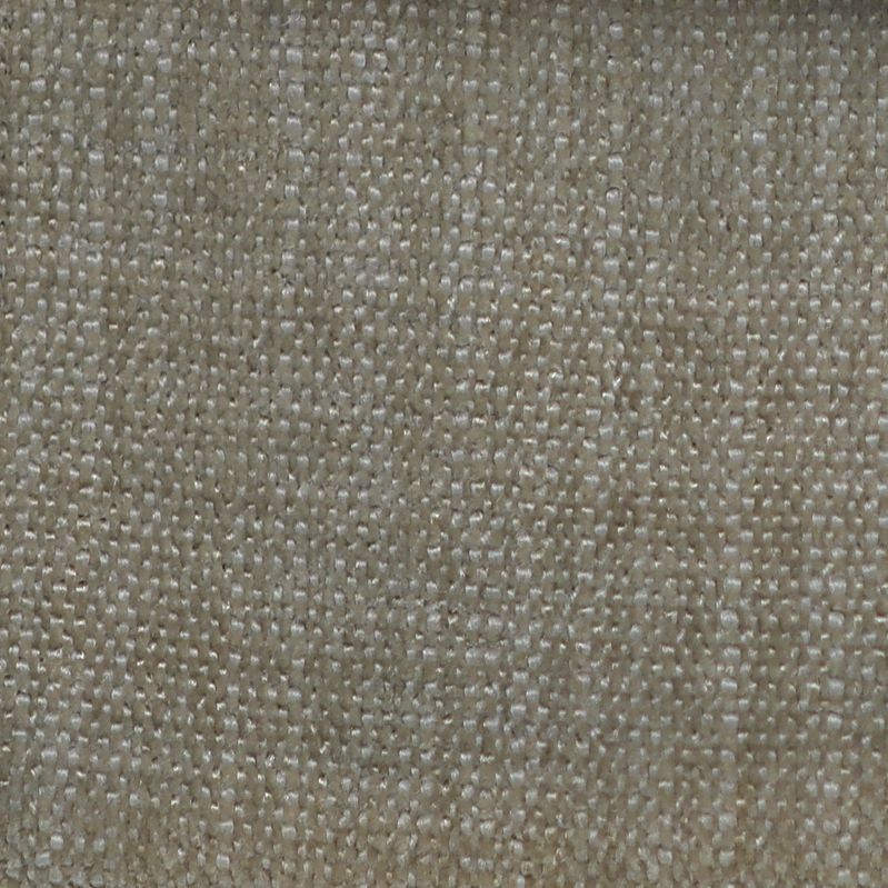 Detailopname van de textuur van beige geweven stof met een subtiel patroon.