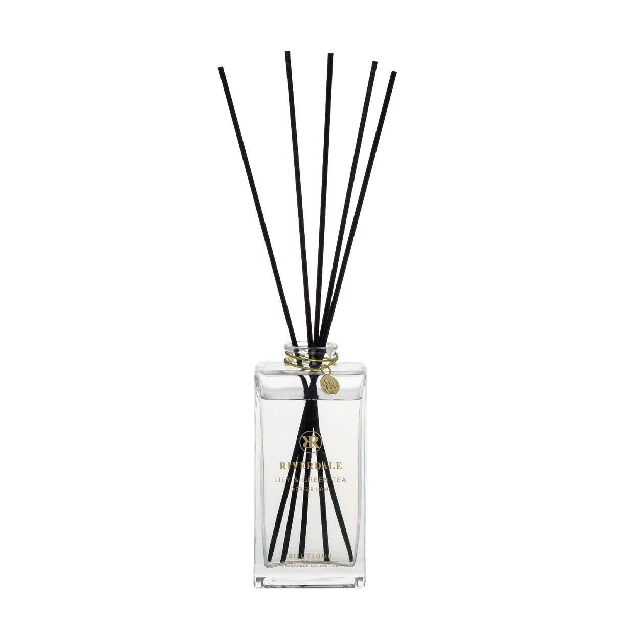 Boutique Geurstokjes Lily & Green Tea 140ml grijs
