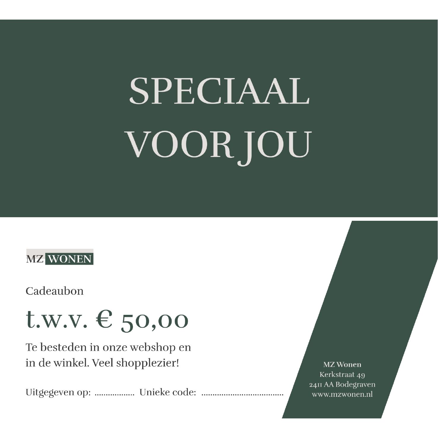 Cadeaubon € 50,00