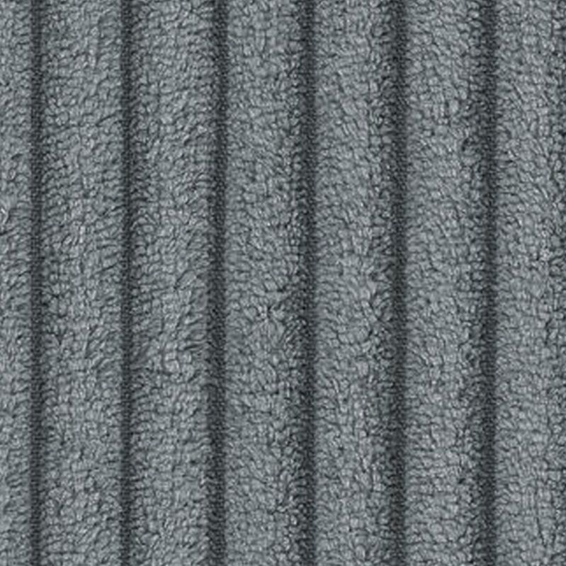 Grijze, gestructureerde stof met verticale ribbels.