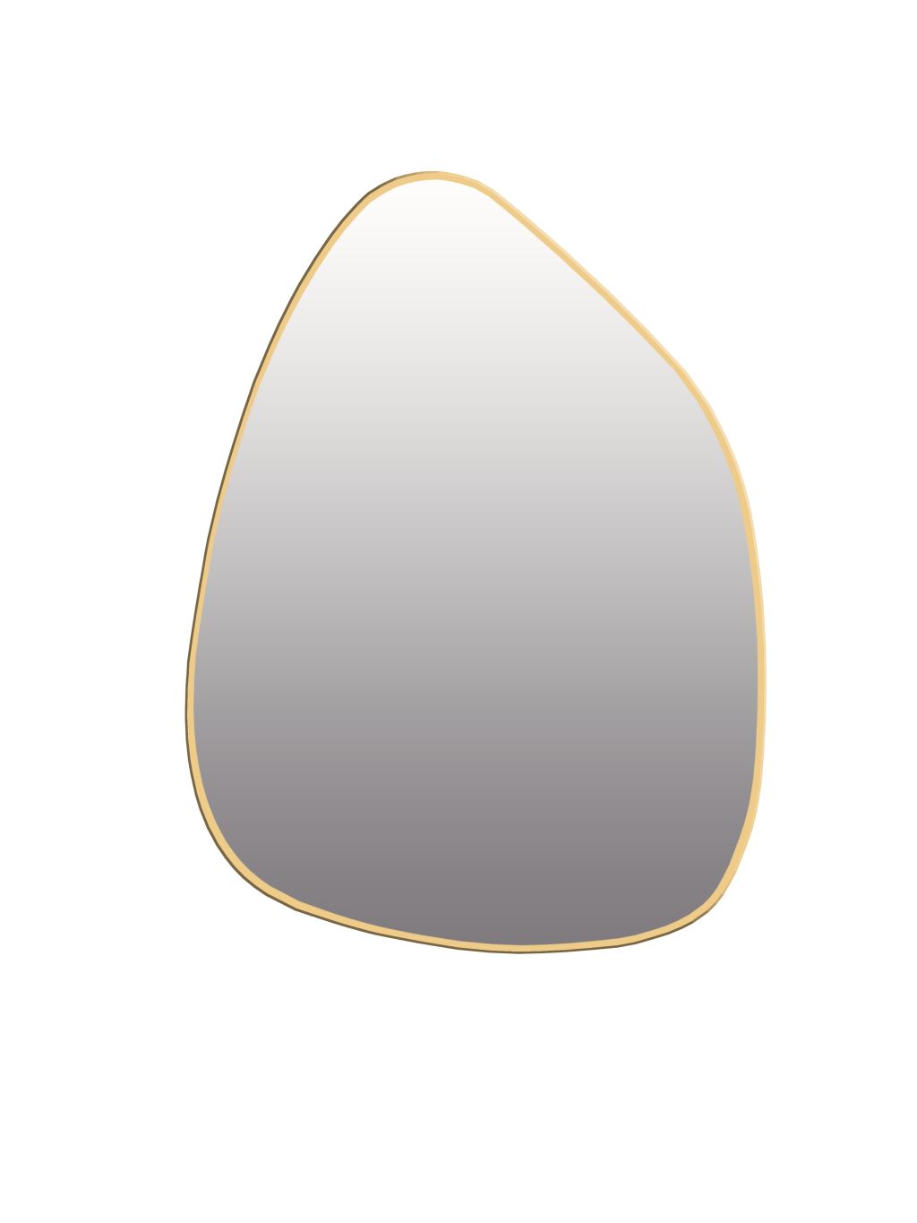 Spiegel Rock Gold 60x40 cm
