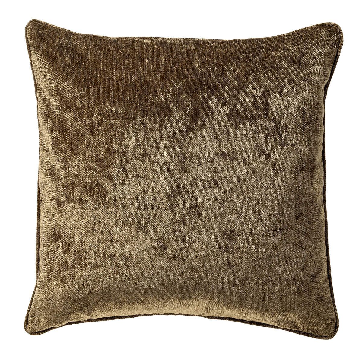 LEWY - sierkussen 45x45 cm - glansvelours - Military Olive - groen
