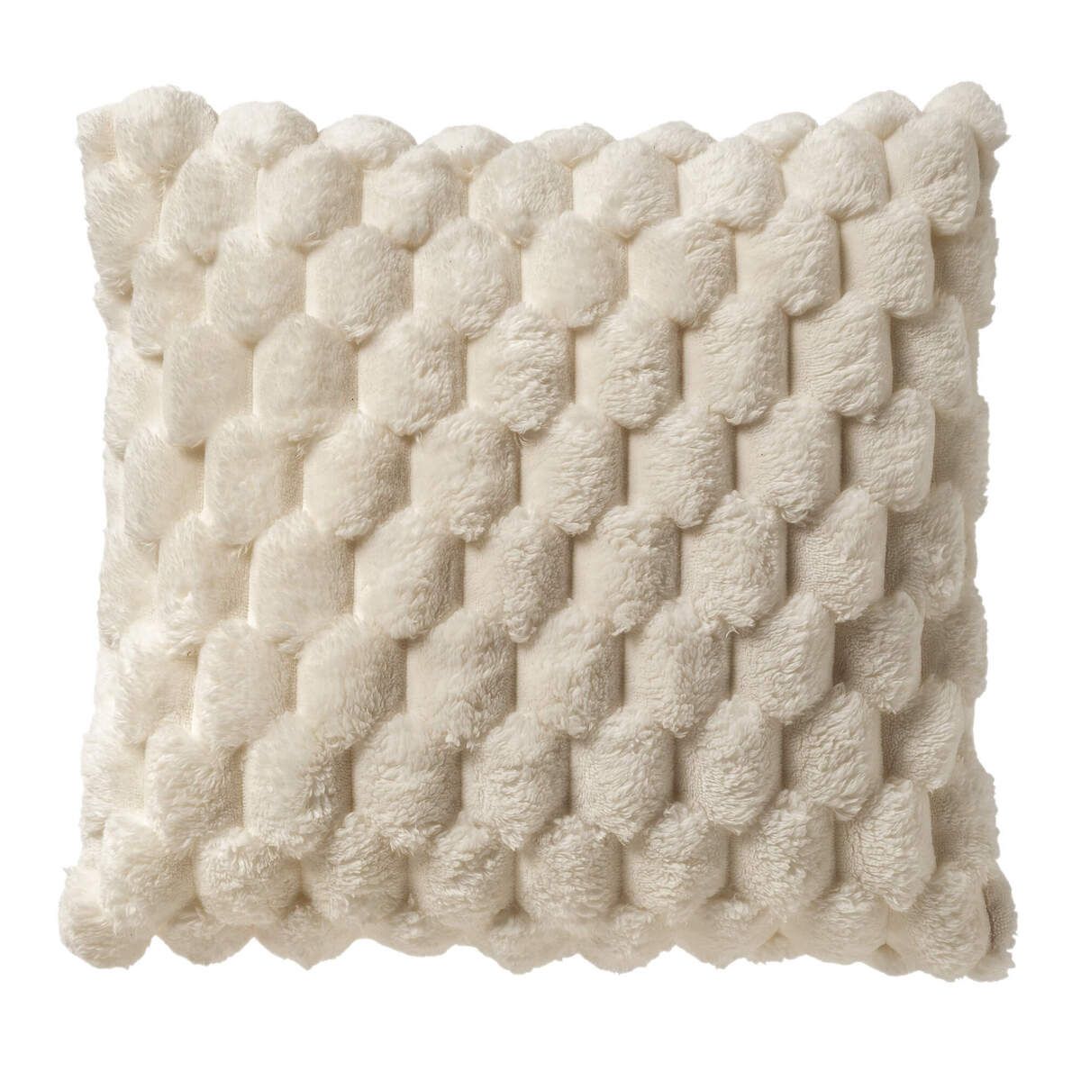 VIVA - sierkussen 45x45 cm - superzacht - 100% gerecycled - Pumice Stone - beige