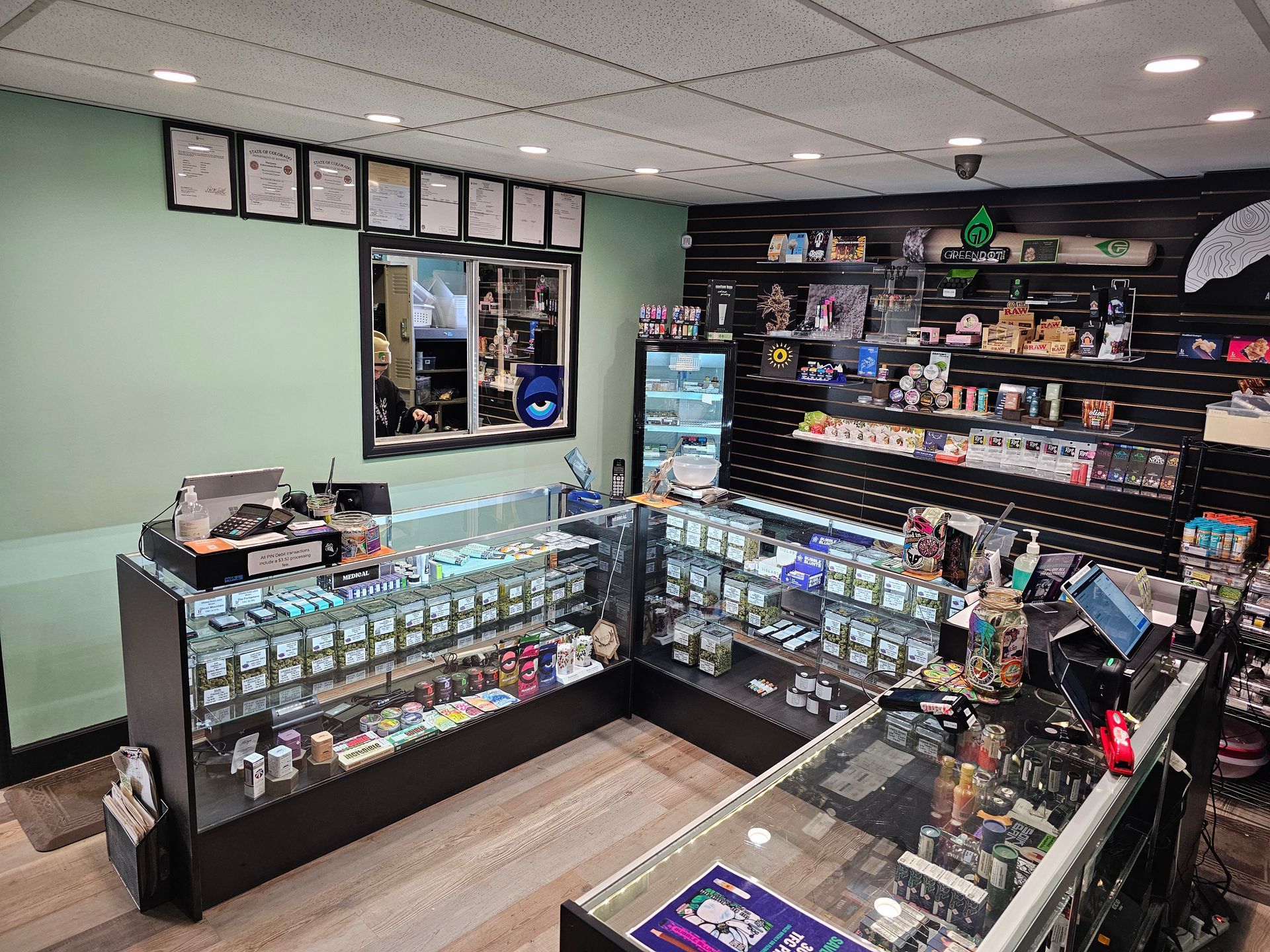 A store filled with lots of display cases and shelves.