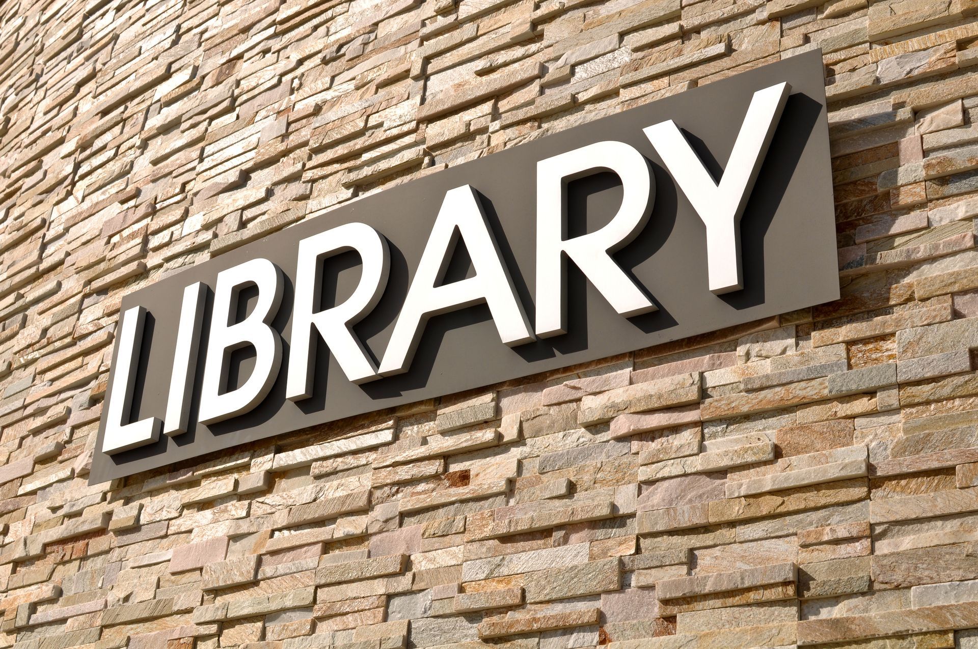 Library Sign.