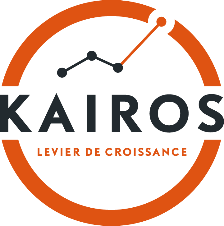 A logo for kairos levier de croissance