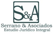 S&A logo with text “Serrano & Asociados” and “Estudio Jurídico Integral” in teal and gray