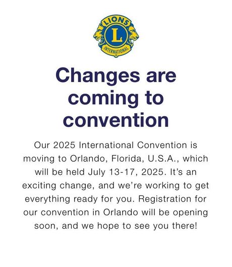 A sign that says `` changes are coming to convention ''