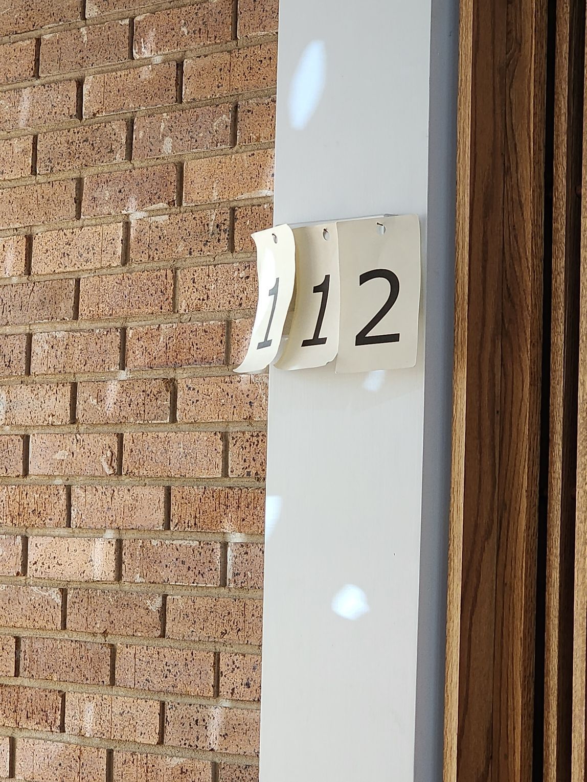 Brick wall with 