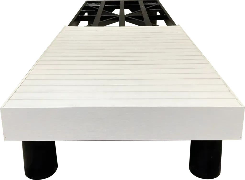 A white dock