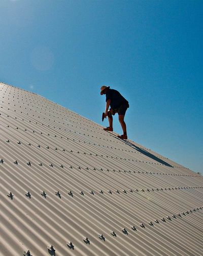 Measuring Gutters — Dallas, TX — Hard Roofing
