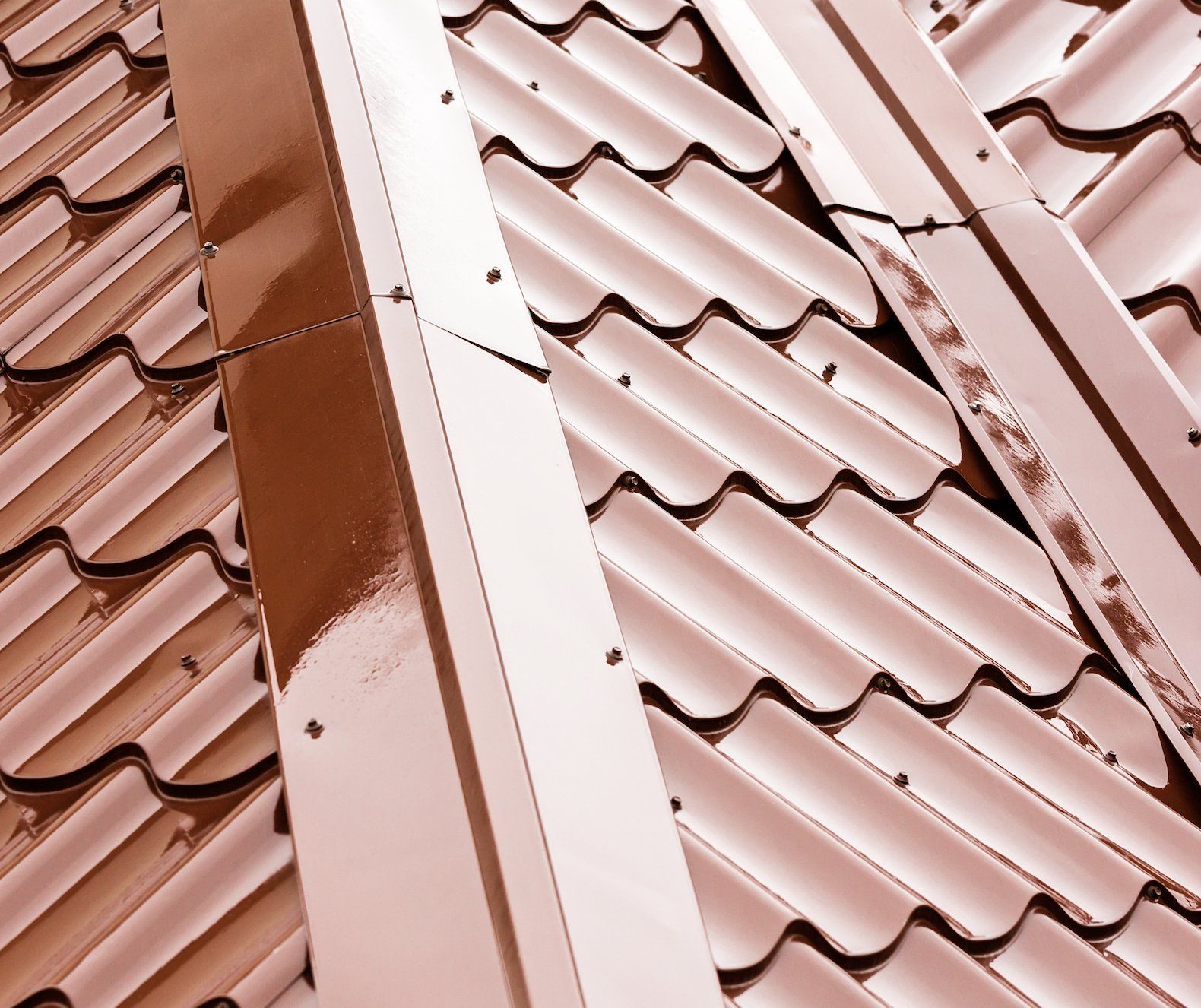 top of red metal roof