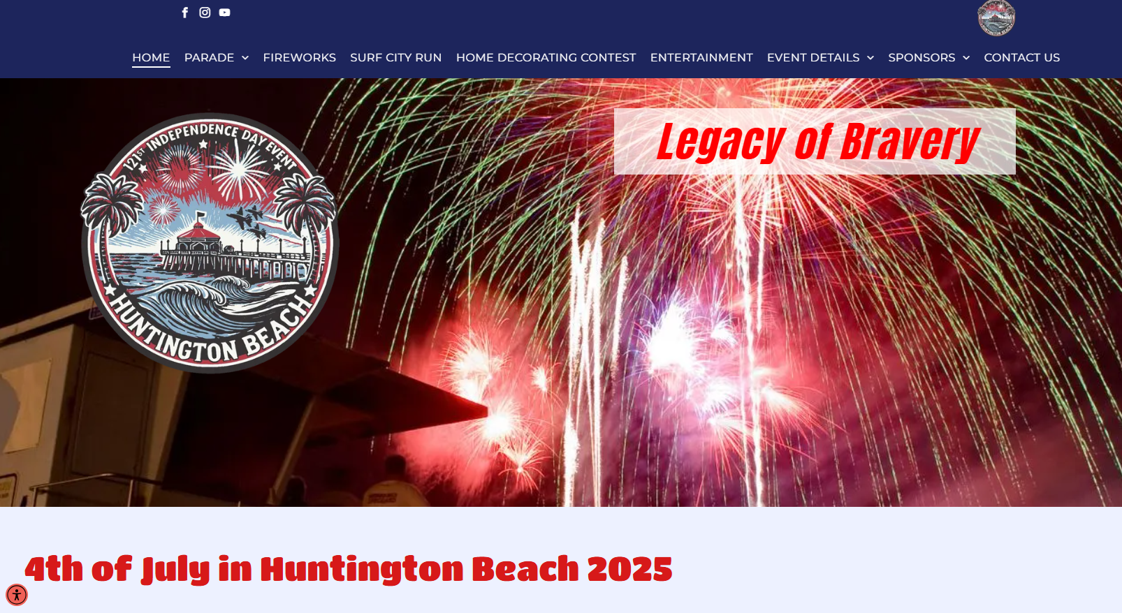 A website for the huntington beach 4th of july parade