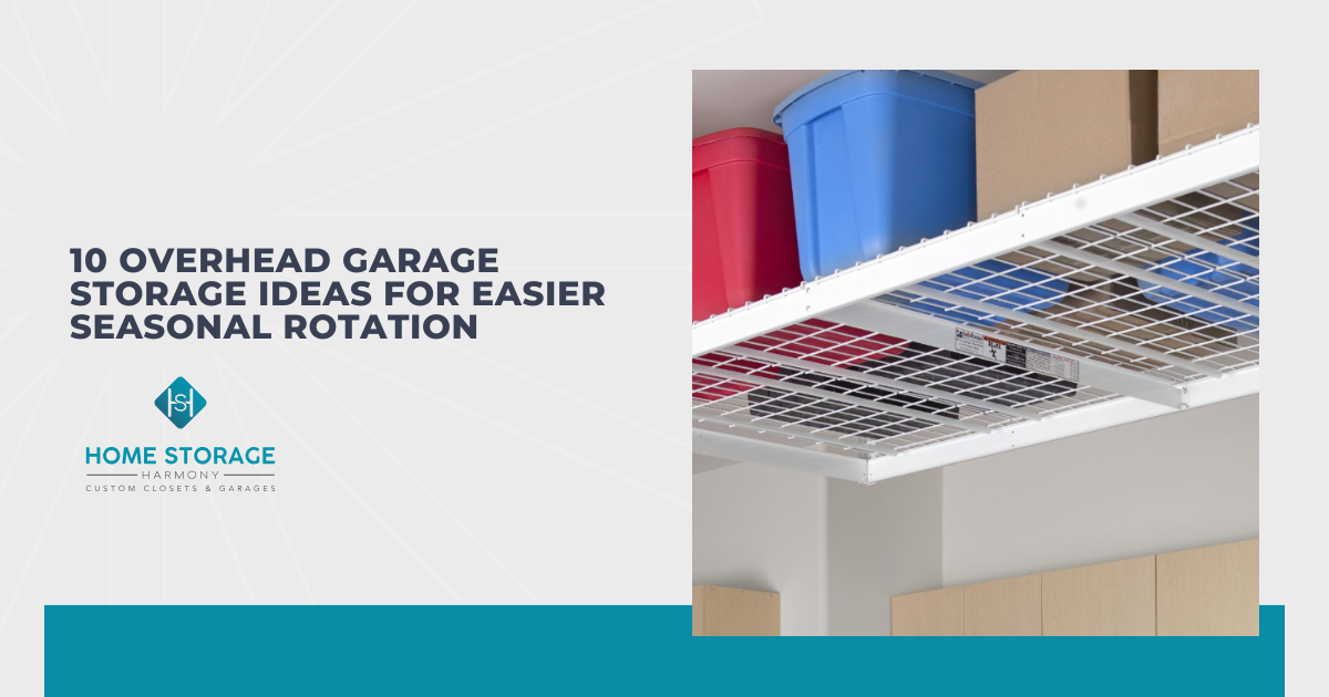 10 Overhead Garage Storage Ideas for Easier Seasonal Rotation