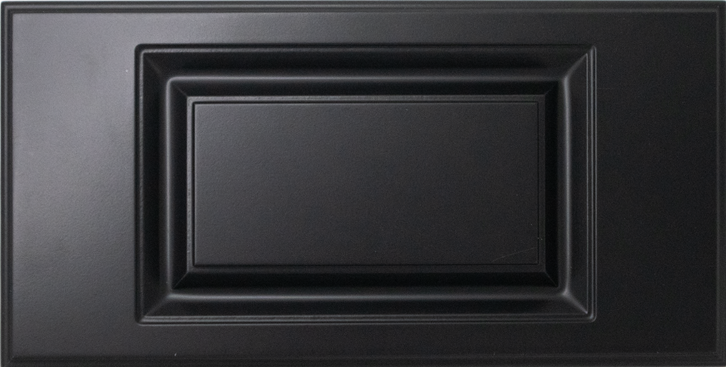 Raised Panel Style Option With Black Finish