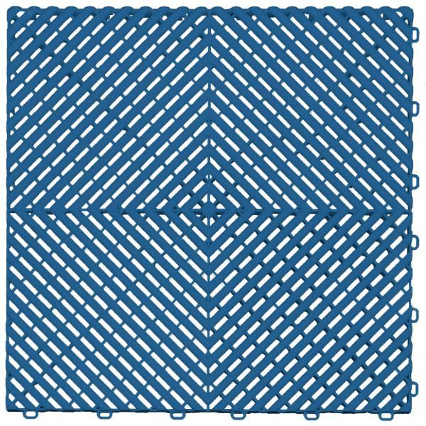 Island blue color option for swisstrax garage floor tiles