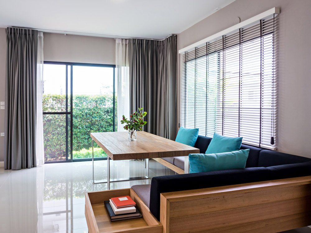 Timber Blinds In Living Room
