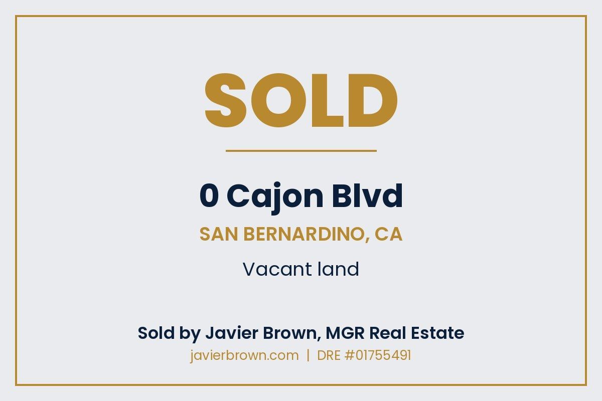 0 Cajon Blvd, San Bernardino vacant land