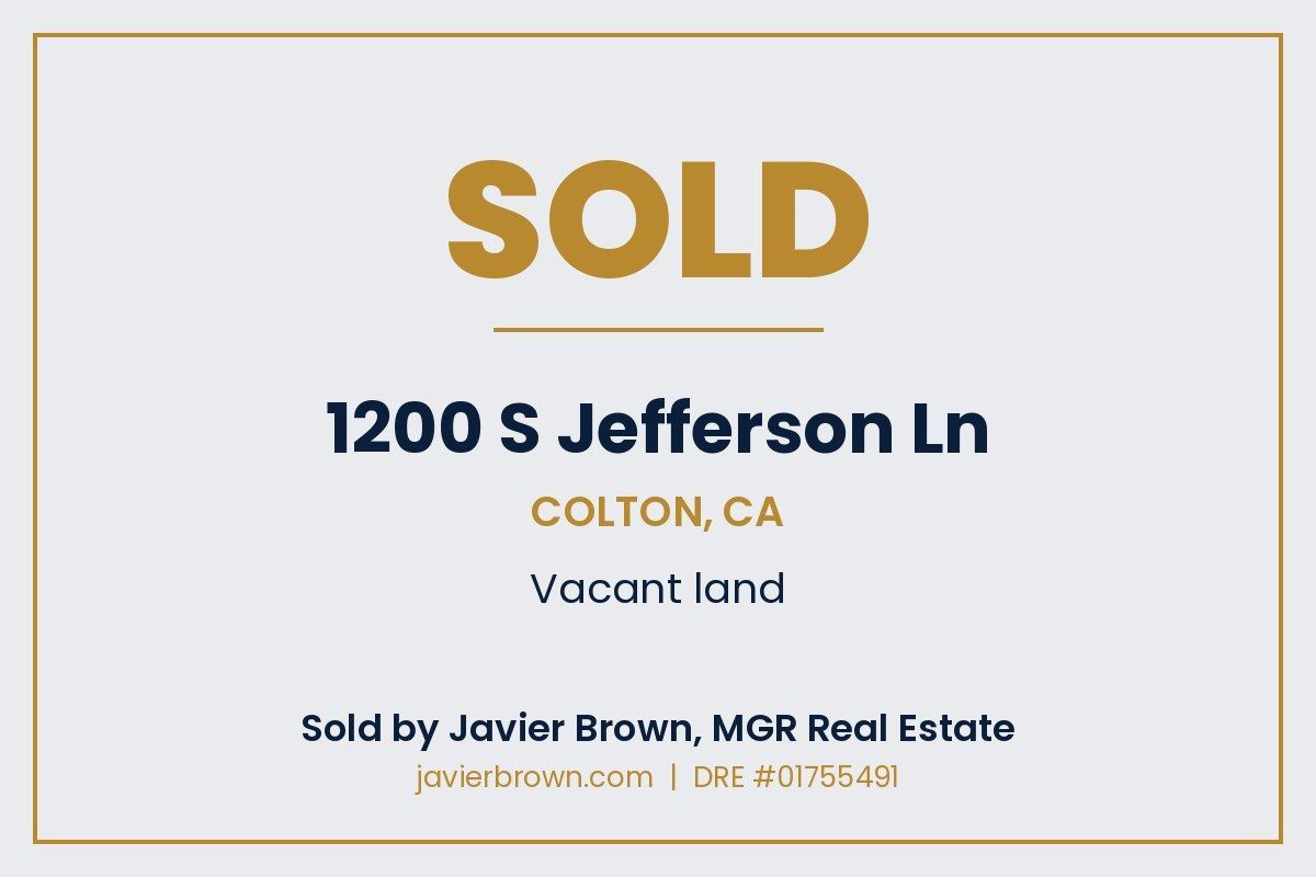 1200 S Jefferson Ln, Colton vacant land