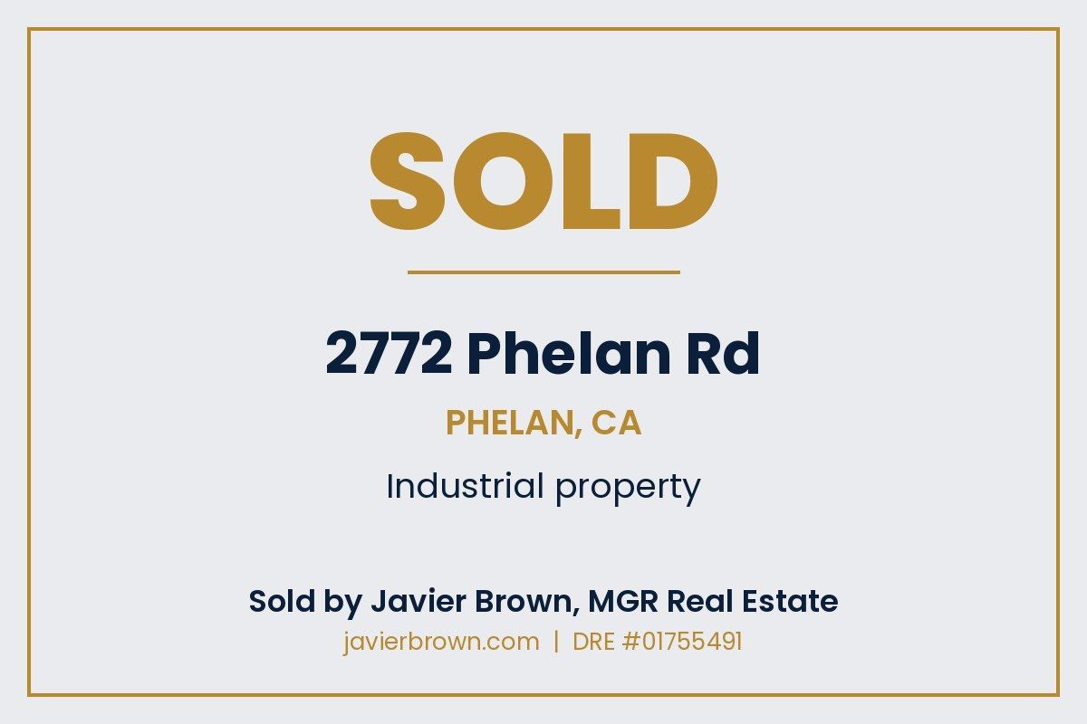 2772 Phelan Rd, Phelan industrial property