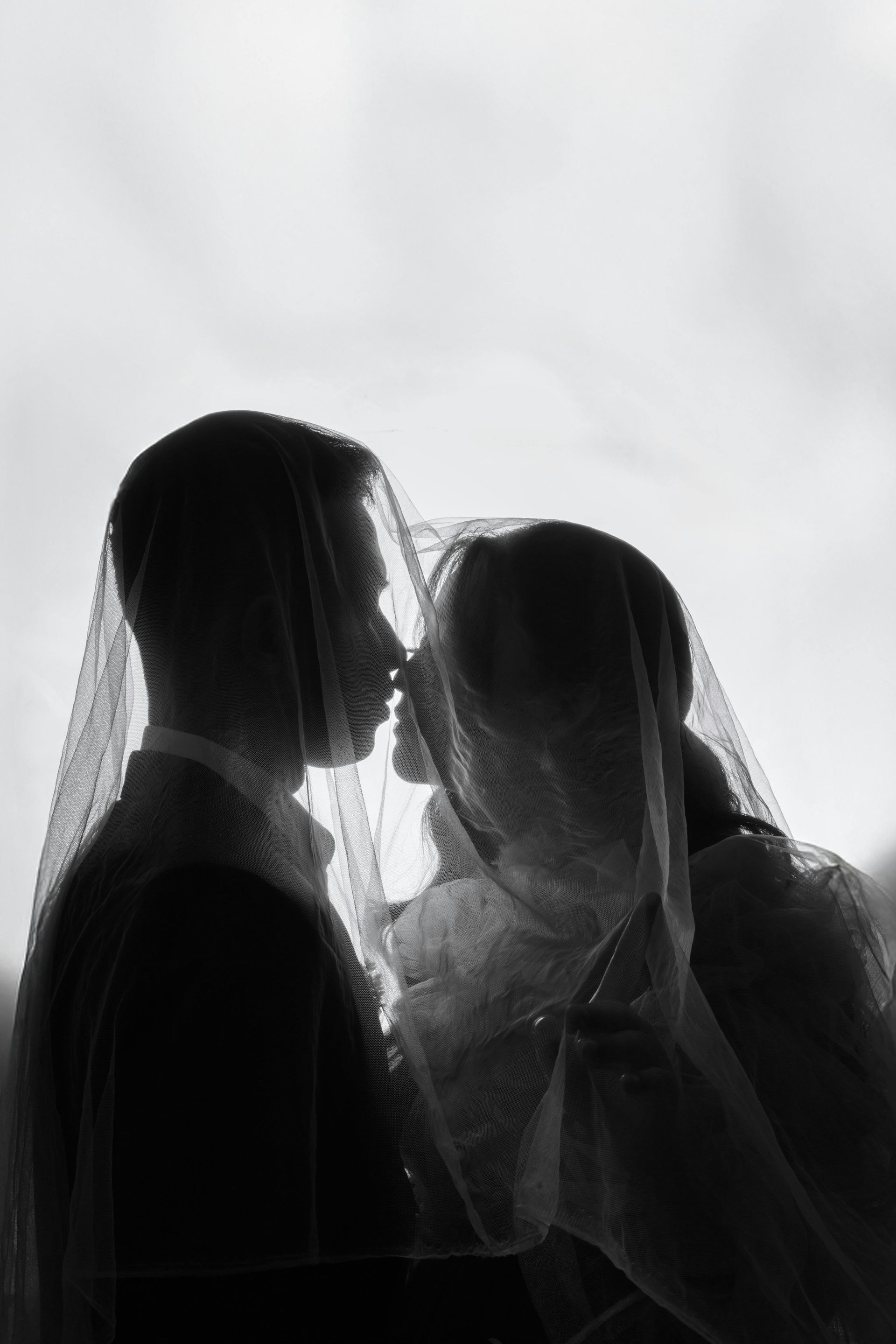 black and white