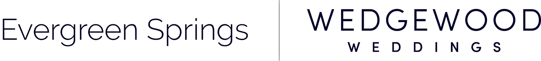 Evergreen Springs Weddings logo with