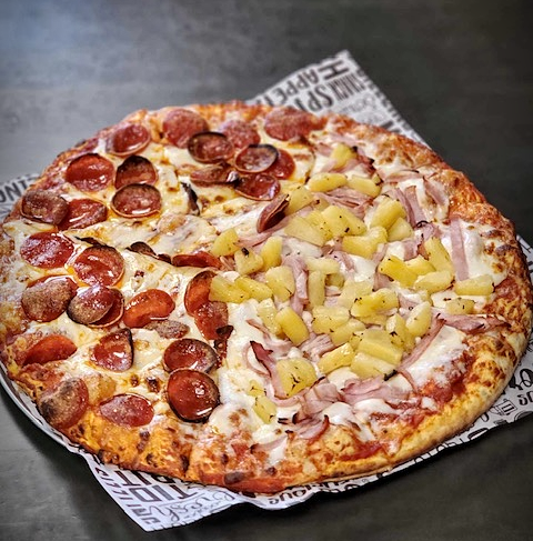 pizza at Fairway Lanes