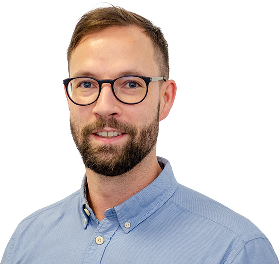 Et portrætbillede af Johnni, maskiningeniør i Kirkholm