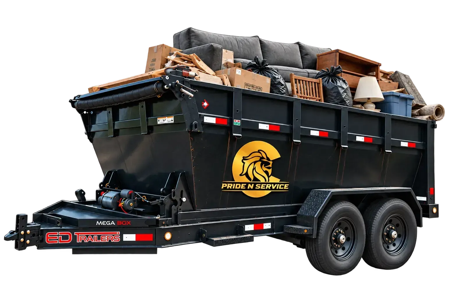 Pride N Service Junk Removal – Three Fourth Load Trailer