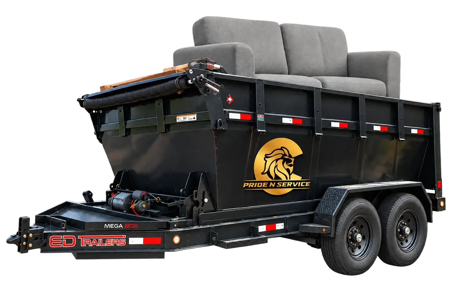 Pride N Service Junk Removal – One Fourth Load Trailer