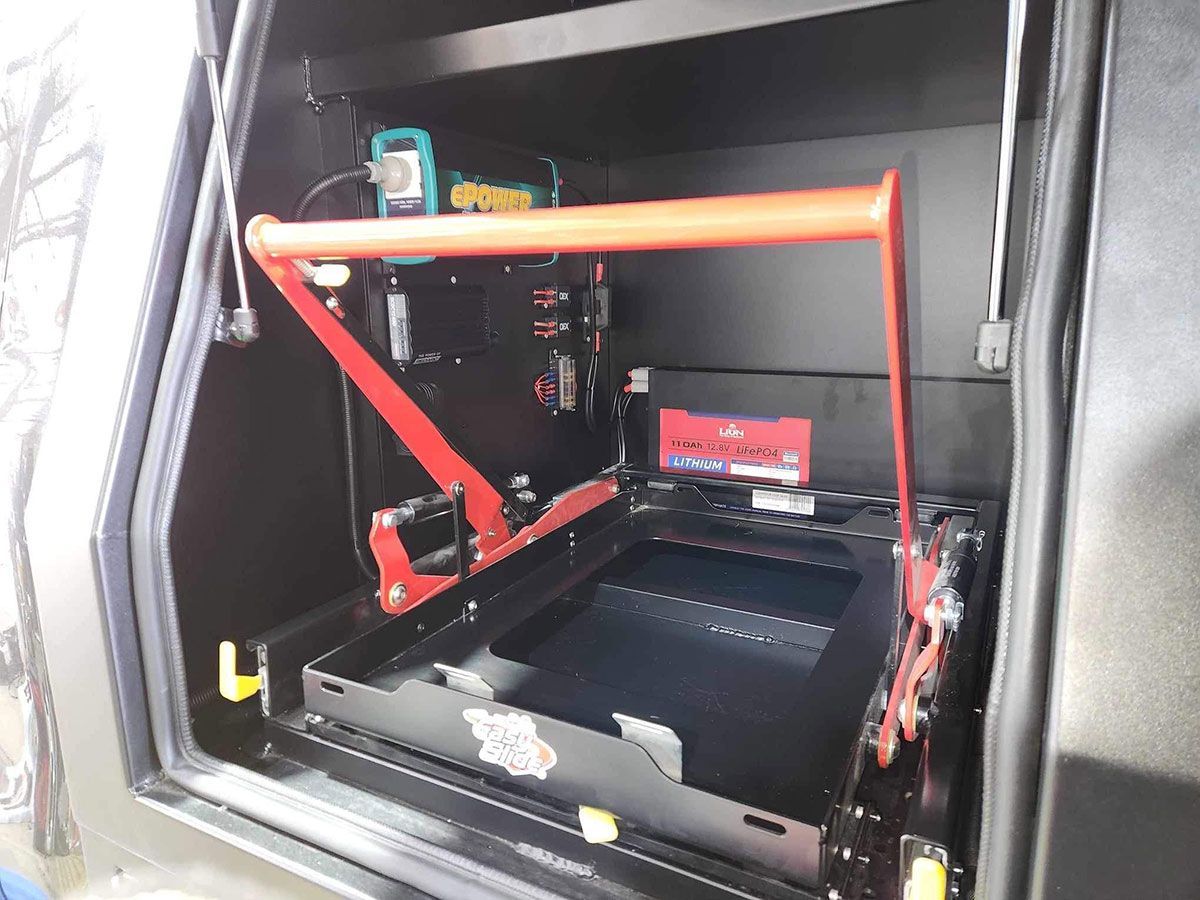 Lithium Battery Positioned Inside Car — Lavington Auto Electrical in Lavington, NSW